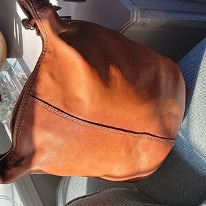 Vintage COACH Saddle Tattersall Vachetta Bleeker Bucket Bag
